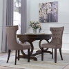 Picture of JORDAN Tufted Winged Back Dining Chair (Taupe)