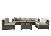 Picture of SUMMERFINDER 7-Piece Modular Outdoor Sectional Wicker Patio Set in Gray