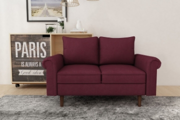 Picture of MAPLEWICK Love Seat (Burgundy) 
