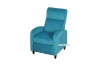 Picture of HOWE  Push Back Reclining Velvet Chair (Blue)