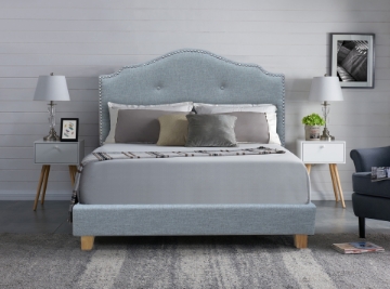 Picture of CROFT UPHOLSTERED PLATFORM BED IN QUEEN SIZE