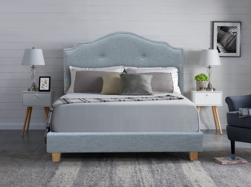 Picture of CROFT UPHOLSTERED PLATFORM BED IN KING SIZE