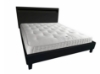 Picture of MOBBY Black Faux Leather Platform Bed with LED color changing - Eastern King