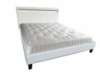 Picture of MOBBY Faux Leather Bed Frame with LED Color Changing in Double/Queen/Eastern King Size (White)