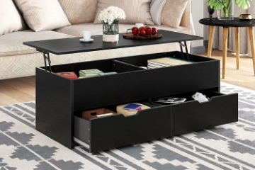 Picture of LENNART Lift-Top Coffee Table with Drawer (Black)