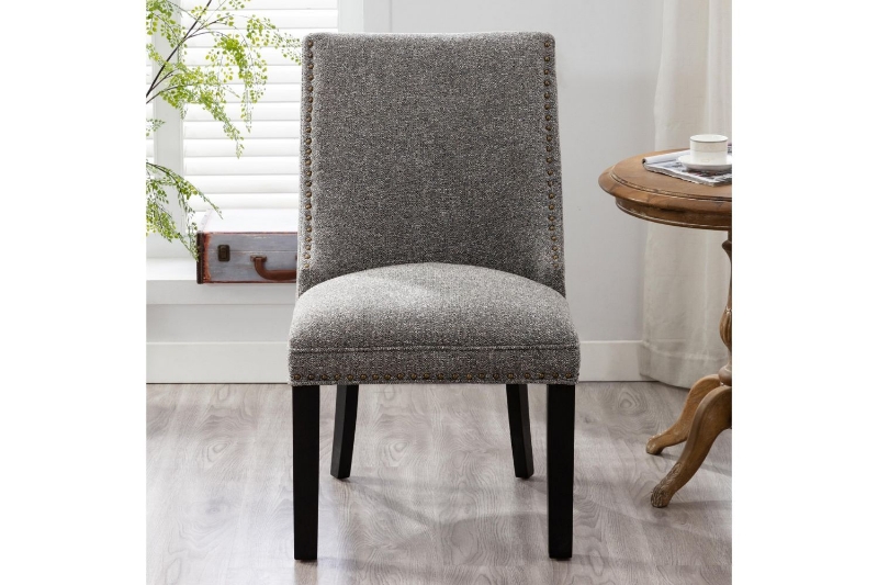 Picture of AMALA Grey Dining  Chair (Black Legs)