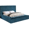 Picture of GALLERIA Velvet Storage Bed Frame in King/Queen Size (Blue)