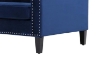 Picture of STITCH 3-Seater Velvet Sofa (Blue)