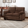 Picture of MAXX 3+2+1 Microsuede Fabric Sofa Range (Brown)