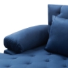 Picture of Goldstone Velvet Sectional sofa in Blue--Left  Facing 