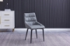 Picture of OPERA Smoky PU upholstered Dining Chair (Dark Grey)