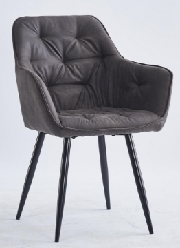 Picture of PEDRO Dining Chair with Arms (Dark Grey)