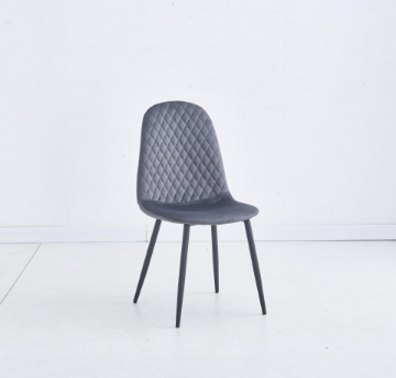 Picture of Bretta Grey Velvet dining Chair