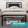 Picture of MECOR Metal Bed Frame in Twin (Black)