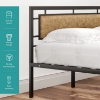 Picture of MECOR Metal Bed Frame in Double/Queen Size (Brown)
