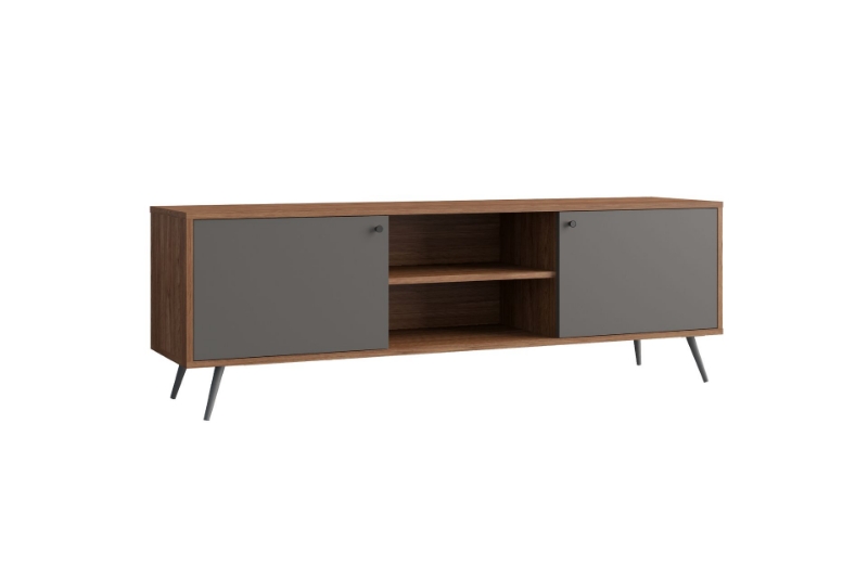 Picture of RIO 176 TV Unit (Solid Lacquer with Real Dark Walnut Veneer)