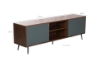 Picture of RIO 176 TV Unit (Solid Lacquer with Real Dark Walnut Veneer)