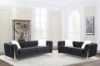 Picture of VIGO 3+2+1 Chesterfield Tufted Velvet Sofa Range (Black)