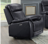 Picture of TAZAN  Top Leather Match Power Reclining Sofa Range with USB Port (Black)