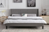 Picture of ALASKA Fabric Bed Frame in Single/ Double/Queen/Eastern King Size (Grey)