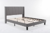 Picture of ALASKA Fabric Bed Frame in Single/ Double/Queen/Eastern King Size (Grey)