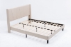 Picture of ALASKA Fabric Bed Frame in Single/Double/Queen/Eastern King Size (Beige) 