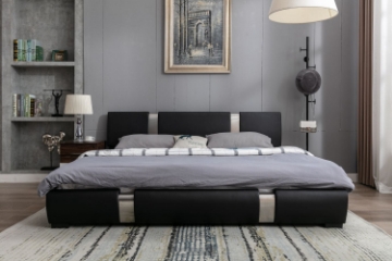 Picture of VANCOUVER Bed Frame (Black) - Eastern King Size