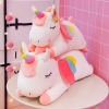 Picture of RAINBOW Style Unicorn Plush Cushion (White)