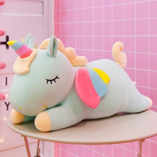 Picture of 22 inch Rainbow Style Unicorn Plush Toy*Green