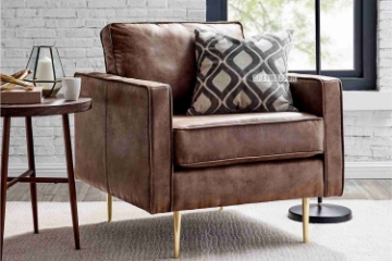 Picture of MIRANO Air Leather Lounge Chair (Brown)