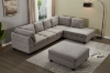 Picture of LIBERTY SECTIONAL FABRIC SOFA (LIGHT GREY)- Right Hand Facing Chaise without Ottoman