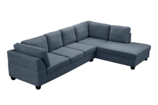 Picture of LIBERTY SECTIONAL FABRIC SOFA  (DARK GREY) - Right Hand Facing Chaise without Ottoman