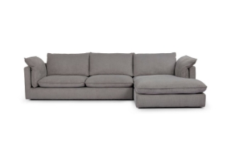 Picture of SERENA FEATHER-FILLED SECTIONAL FABRIC SOFA--RHF