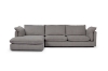 Picture of SERENA Feather-Filled Fabric Sectional Sofa (Dark Grey)