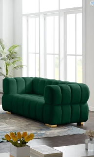 Picture of VEGAS CHESTERFIELD VELVET SOFA (GREEN) - 2 SEATER