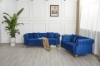 Picture of BONA 3+2 Tufted Velvet Sofa Range (Blue) 