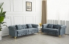 Picture of BONA 3+2 Tufted Velvet Sofa Range (Grey)