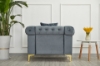Picture of BONA Tufted Velvet Sofa Range (Grey)- Loveseat and Sofa Set