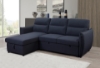 Picture of LIAM Fabric Pull Out Reversible Sofa Bed with Storage (Navy Blue)