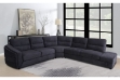 Picture of EDGEWOOD 3PC Sectional Sofa with Bumper Storage Ottoman (Charcoal)