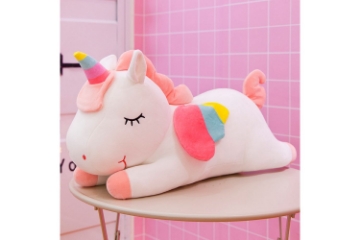 Picture of RAINBOW Style Unicorn Plush Toy (White)