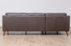 Picture of ANVIL 100% Leather Sectional Sofa  (Dark Brown) 