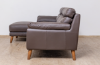 Picture of ANVIL 100% Leather Sectional Sofa  (Dark Brown) 