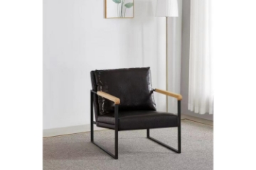 Picture of PEMBROOK Faux Leather Arm Chair (Brown)