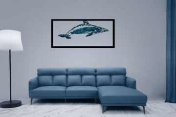 Picture of SIKORA Fabric Sectional Sofa (Blue)