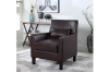Picture of CASSIDY Faux Leather  Accent Arm Chair (Espresso)