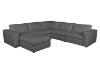 Picture of HOKIO Feather Filled Modular Corner Sofa (Gray) - Ottoman Only