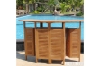 Picture of BALI Solid Teak Outdoor Wood Extension Bar Table Model 140