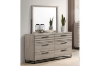 Picture of WESTDEN 6-Drawer Dresser with Mirror (Grey)