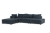 Picture of KONYA Velvet Fabric Sectional Sofa (Grey)